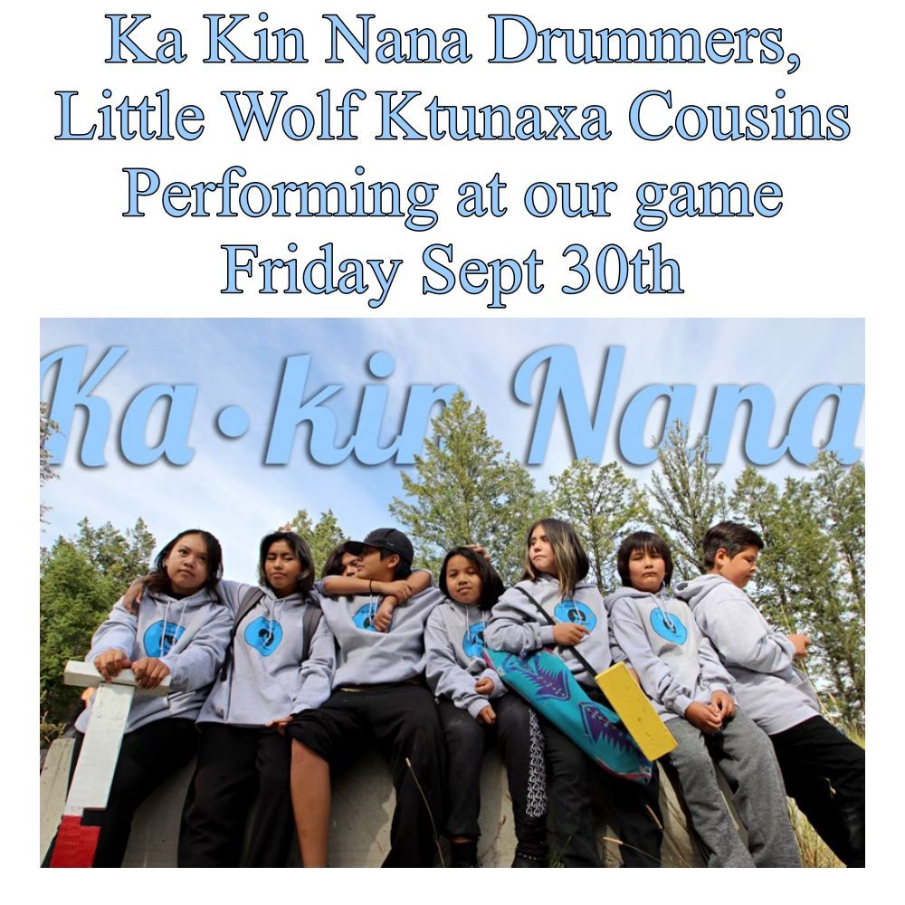 Dynamiters are honoured to have Ka Kin Nana Drummers, Little Wolf Ktunaxa Cousins at our game tonight to help us acknowledge Truth & Reconciliation Day.

These cousins all have been drumming together for a short time but have done many events so far this year.
#EveryChildMatters