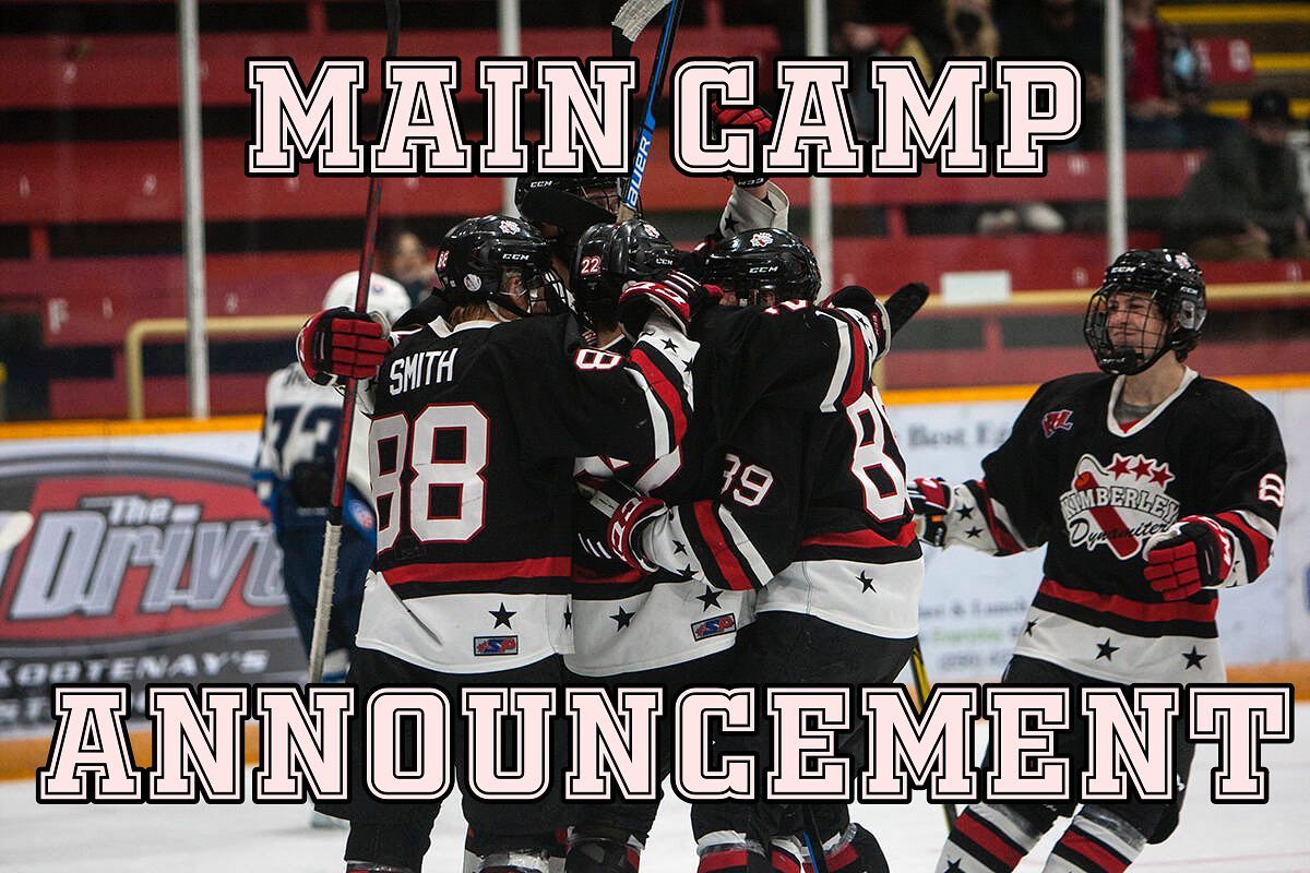 📣Main Camp Announcement 📣 
Dates set for main camp are September 2-4. Check out website!
https://www.kimberleydynamiters.ca/camps